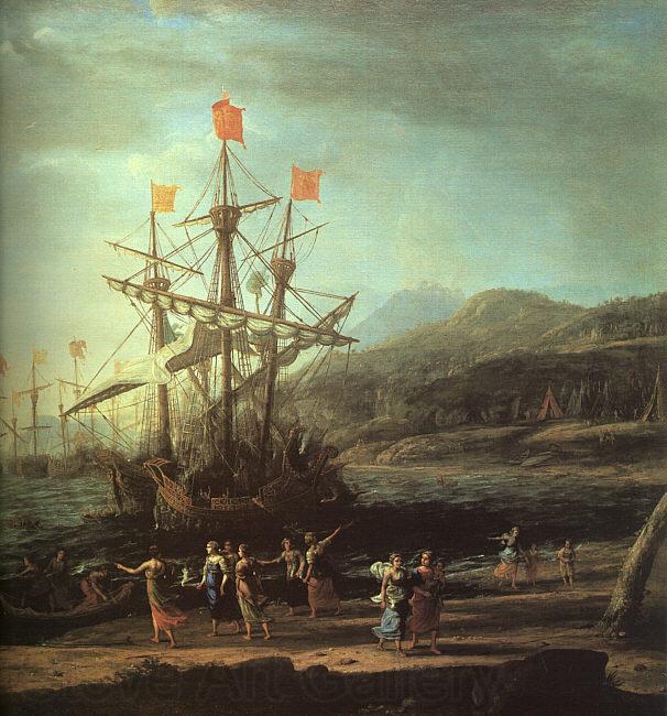 Claude Lorrain The Trojan Women Setting Fire to their Fleet France oil painting art